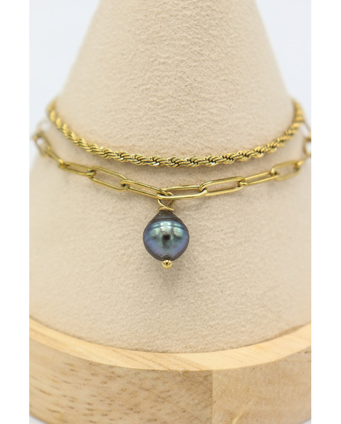 Bracelet double mailles