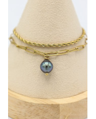 Bracelet double mailles