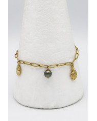 Bracelet maille frappée