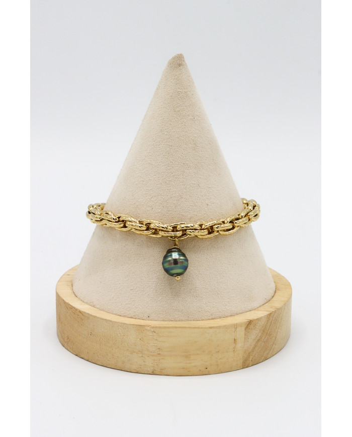 Bracelet maille frappée