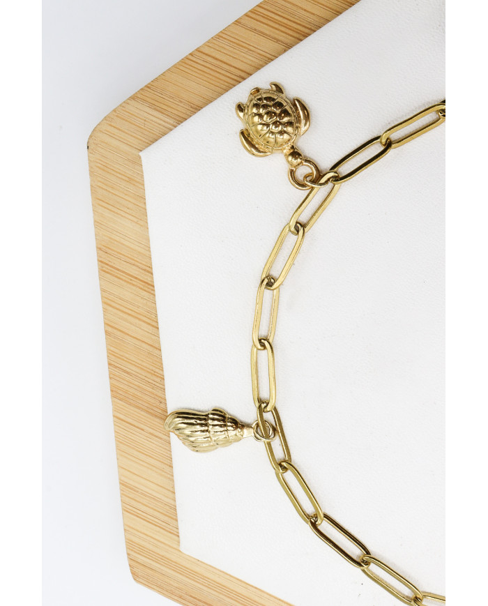 Chaine cheville 5 breloques