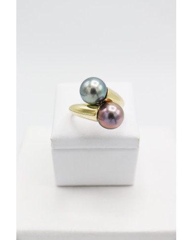 Bague épaisse Toi & Moi Bague épaisse Toi & Moi