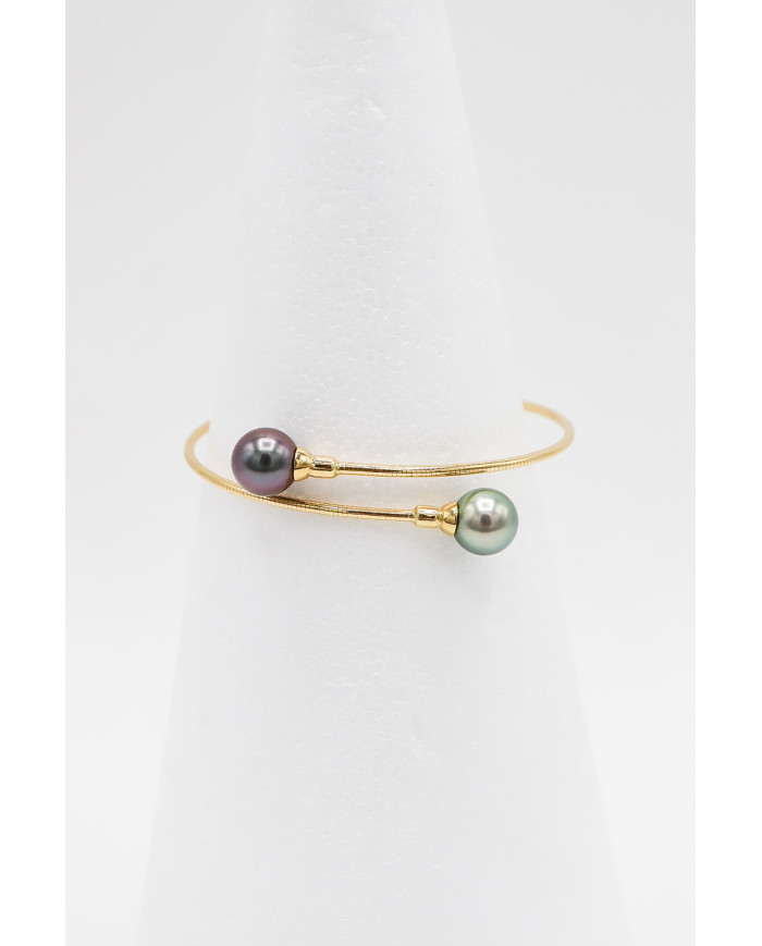 Bracelet Toi & Moi Epais Or 18k