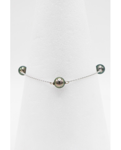 Bracelet 3 perles Or 18k Bracelet 3 perles Or 18k