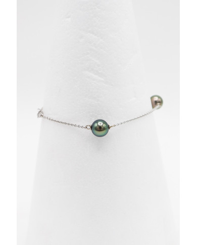 Bracelet 3 perles Or 18k Bracelet 3 perles Or 18k