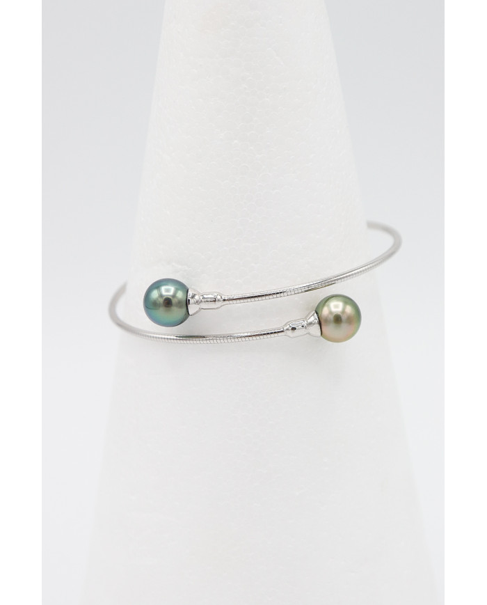 Bracelet Toi & Moi Epais Or 18k