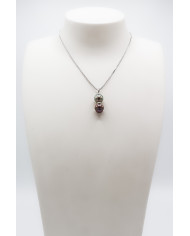 Pendentif Tapou 2 perles Argent