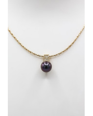 Pendentif Tapou 2 perles Argent