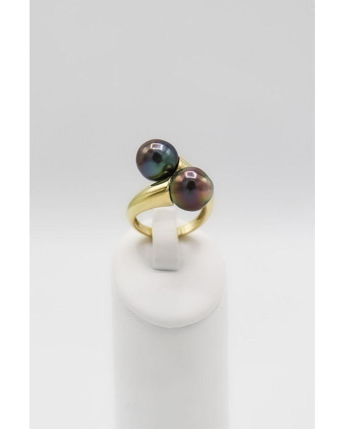 Bague Toi & Moi cerclées