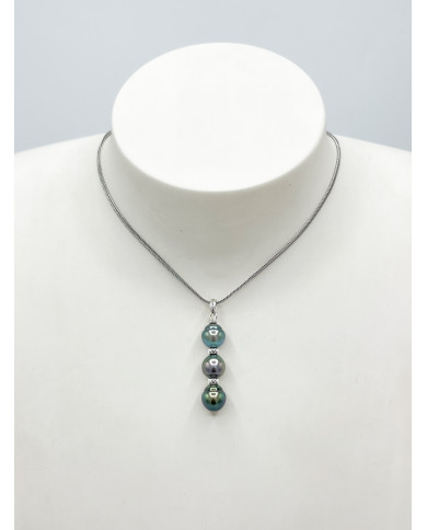 3 pearls silver pendant 3 pearls silver pendant