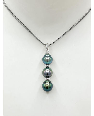 3 pearls silver pendant 3 pearls silver pendant