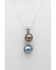 Pendentif Toi & Moi zircons