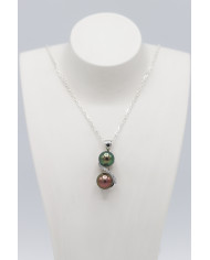 Toi & Moi zircons Pendant